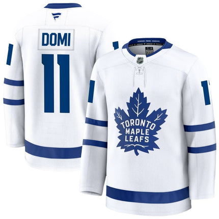 Max Domi Toronto Maple Leafs 2025 Away Premium White Jersey