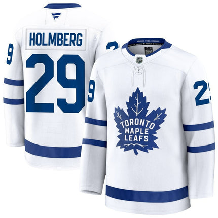 Pontus Holmberg Toronto Maple Leafs 2025 Away Premium White Jersey
