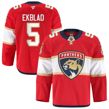 Aeron Ekblab Florida Panthers 2025 Home Red Jersey