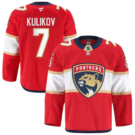 Dmitry Kulikov Florida Panthers 2025 Home Red Jersey