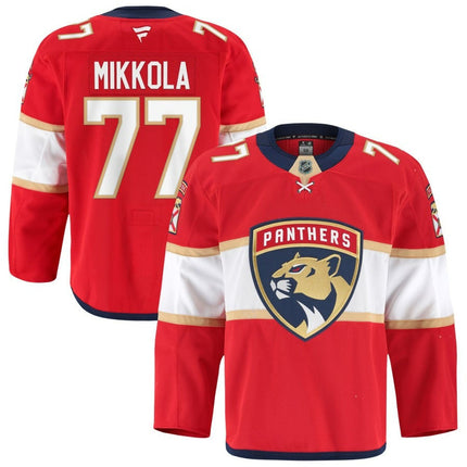 Niko Mikkola Florida Panthers 2025 Home Red Jersey