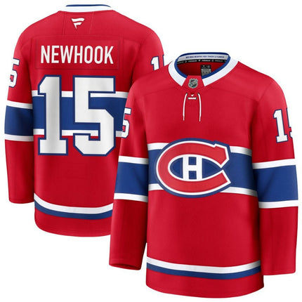 Alex Newhook Montreal Canadiens 2025 Home Premium Red Jersey