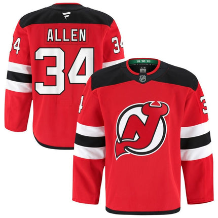 Jake Allen New Jersey Devils 2025 Home Pro Jersey - Red