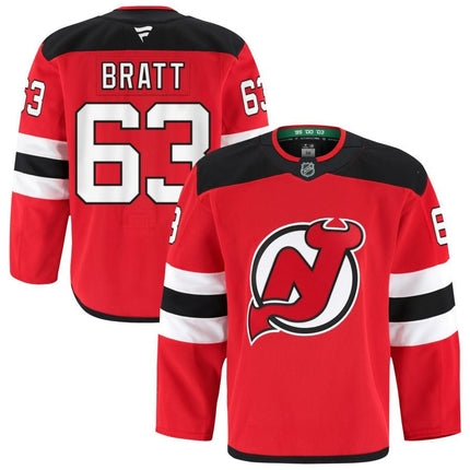 Jesper Bratt New Jersey Devils 2025 Home Pro Jersey - Red