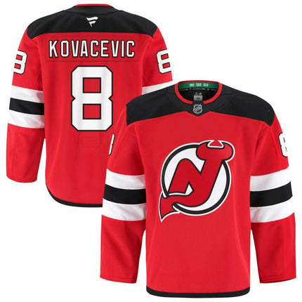 Jonathan Kovacevic New Jersey Devils 2025 Home Pro Jersey - Red