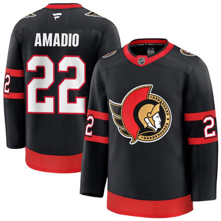Michael Amadio Ottawa Senators 2025 Premium Home Jersey - Black