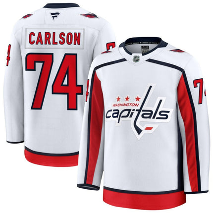 John Carlson Washington Capitals 2025 Away Premium Jersey - White