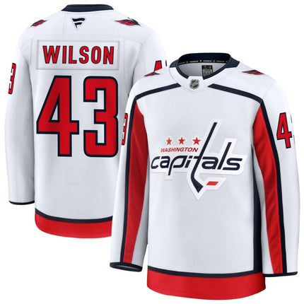 Tom Wilson Washington Capitals 2025 Away Premium Jersey - White