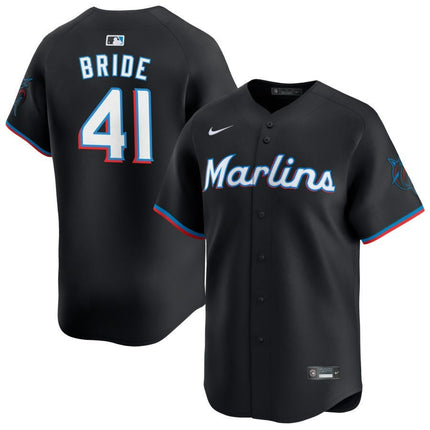 Jonah Bride Miami Marlins 2025 Alternate Limited Jersey – Black