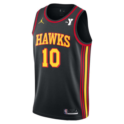 Zaccharie Risacher Atlanta Hawks 2025 Statement Edition Swingman Jersey - Black