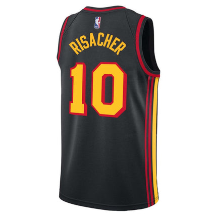 Zaccharie Risacher Atlanta Hawks 2025 Statement Edition Swingman Jersey - Black