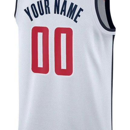 Custom Name Washington Wizards 2025 Association Jersey - White