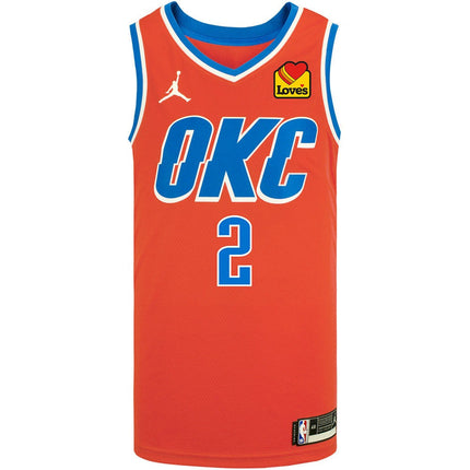 Shai Gilgeous-Alexander Oklahoma City Thunder 2025 Statement Swingman Jersey - Orange