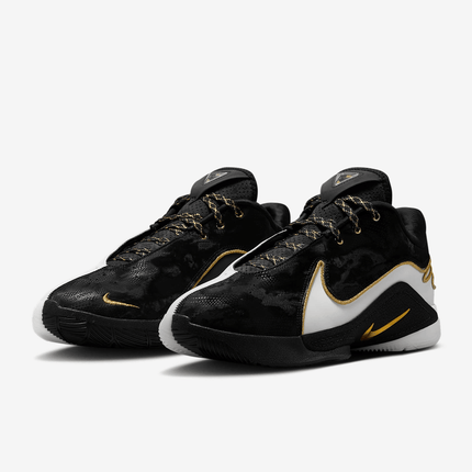 Men's Lebron 22 White Metallic Gold Shoes
