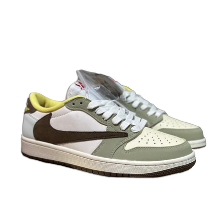 Men's Air Jordan 1 Low OG x Travis Scott Beige Brown Shoes