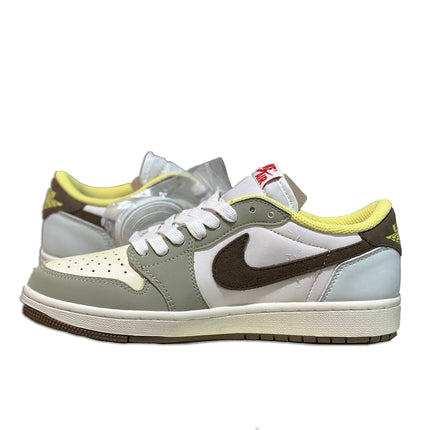 Men's Air Jordan 1 Low OG x Travis Scott Beige Brown Shoes
