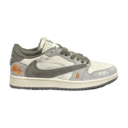 Men's Air Jordan 1 Low OG x Travis Scott Blach Myth Wukong Shoes