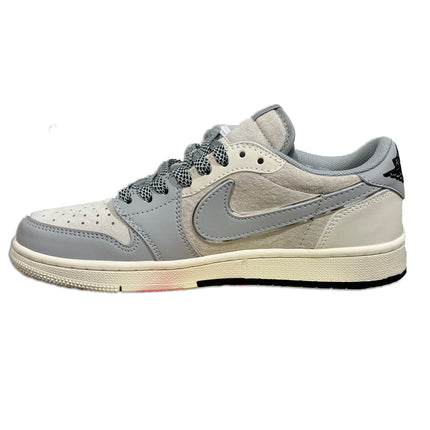 Men's Air Jordan 1 Low x Stussy 'Gray' Shoes