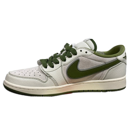 Men's Air Jordan 1 Low x Supreme 'Green' Shoes