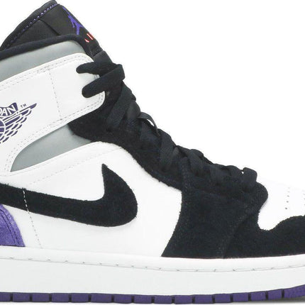 Men's Air Jordan 1 Mid Varsity Purple Shoes