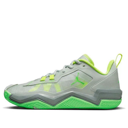 Men's Air Jordan One Take 4 Grey Green Strike Shoes