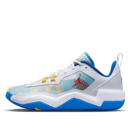 Men's Air Jordan One Take 4 White Lagoon Pulse Shoes