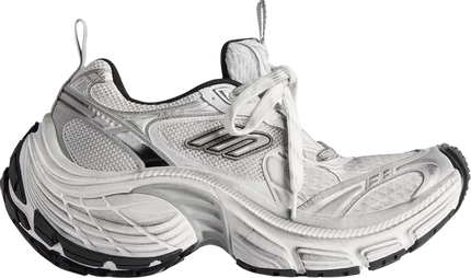 Men's Balenciaga shoes 10XL Sneakers Worn-Out - White Black