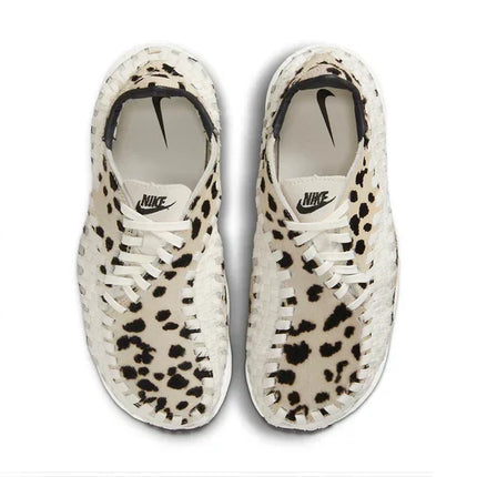 Men's Nike Air Footscape Woven White Cow Print Shoes