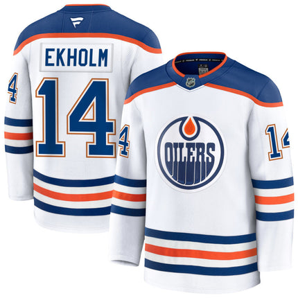 Mattias Ekholm Edmonton Oilers 2025 Away Premium White Jersey