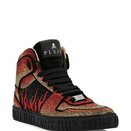 Philipp Plein Hi-Top Crystal-Embellished Sneakers