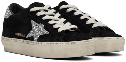 Men's SSENSE Exclusive White Super-Star Sneakers In Black Silver