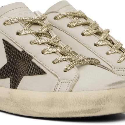 Men's SSENSE Exclusive White Super-Star Sneakers In Grey Black Plum