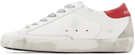 Men's SSENSE Exclusive White Super-Star Sneakers In White Pink Red Ice