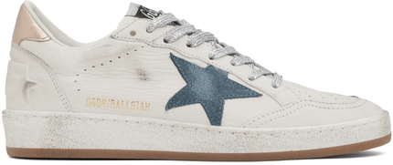 Men's SSENSE Exclusive White Super-Star Sneakers In White Smoke Blue