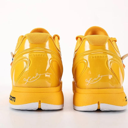 Men's Zoom Kobe 6 Custom Version University Gold Shoes