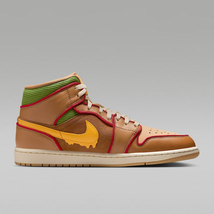 Men's Air Jordan 1 Mid SE Flax Sesame Shoes
