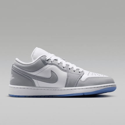 Men's Air Jordan 1 Low White Aluminum Shoes