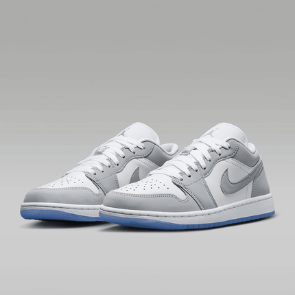 Men's Air Jordan 1 Low White Aluminum Shoes