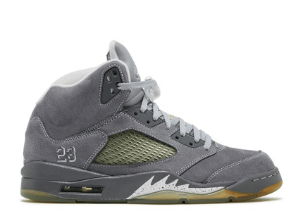Men's Air Jordan 5 Retro Wolf Grey Shoes