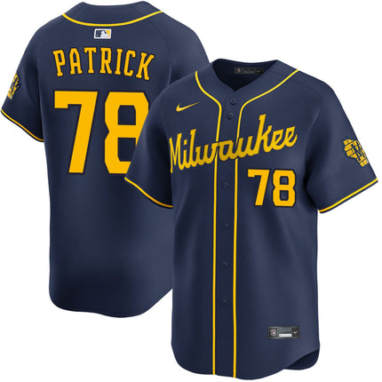 Chad Patrick Milwaukee Brewers 2025 Alternate Limited Jersey - Navy