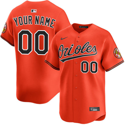 Personalized Baltimore Orioles 2025 Alternate Limited Jersey - Orange