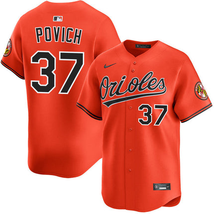 Cade Povich Baltimore Orioles 2025 Alternate Limited Jersey - Orange