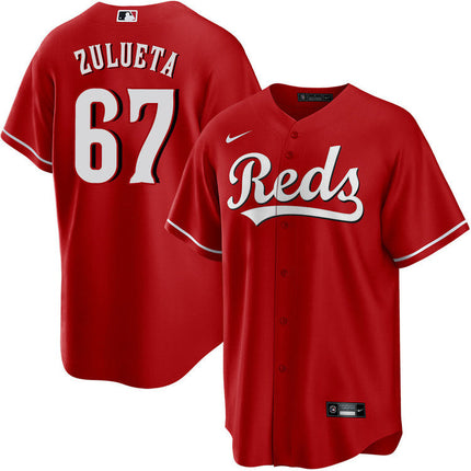 Yosver Zulueta Cincinnati Reds 2025 Alternate Jersey - Red