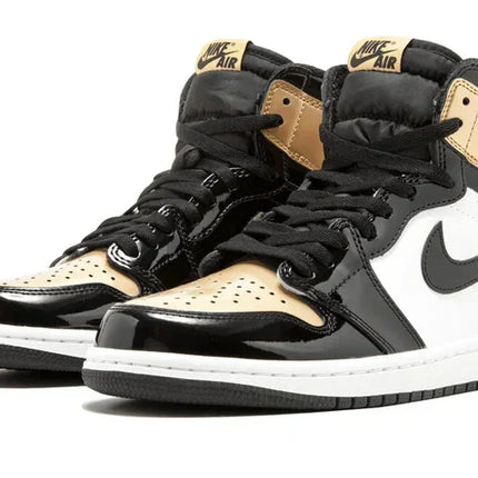 Men's Air Jordan 1 High Gold Toe Shoes