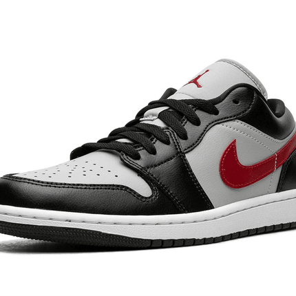 Men's Air Jordan 1 Low Black Grey Red Shoes