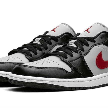 Men's Air Jordan 1 Low Black Grey Red Shoes