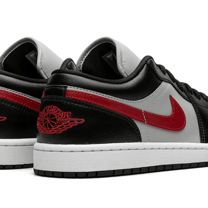 Men's Air Jordan 1 Low Black Grey Red Shoes