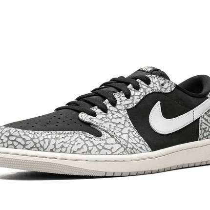 Men's Air Jordan 1 Low Black Elephant Shoes