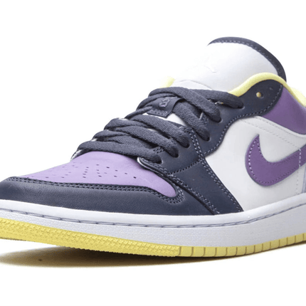 Men's Air Jordan 1 Low Mismatched Purple Shoes