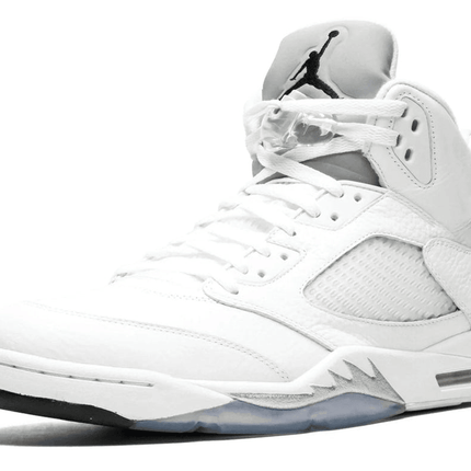 Men's Air Jordan 5 Metallic Silver Shoes